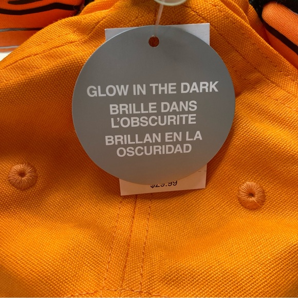 Disney Parks Mickey's Pumpkin Patch Halloween Glow in the Dark Baseball Cap Hat - Picture 11 of 13